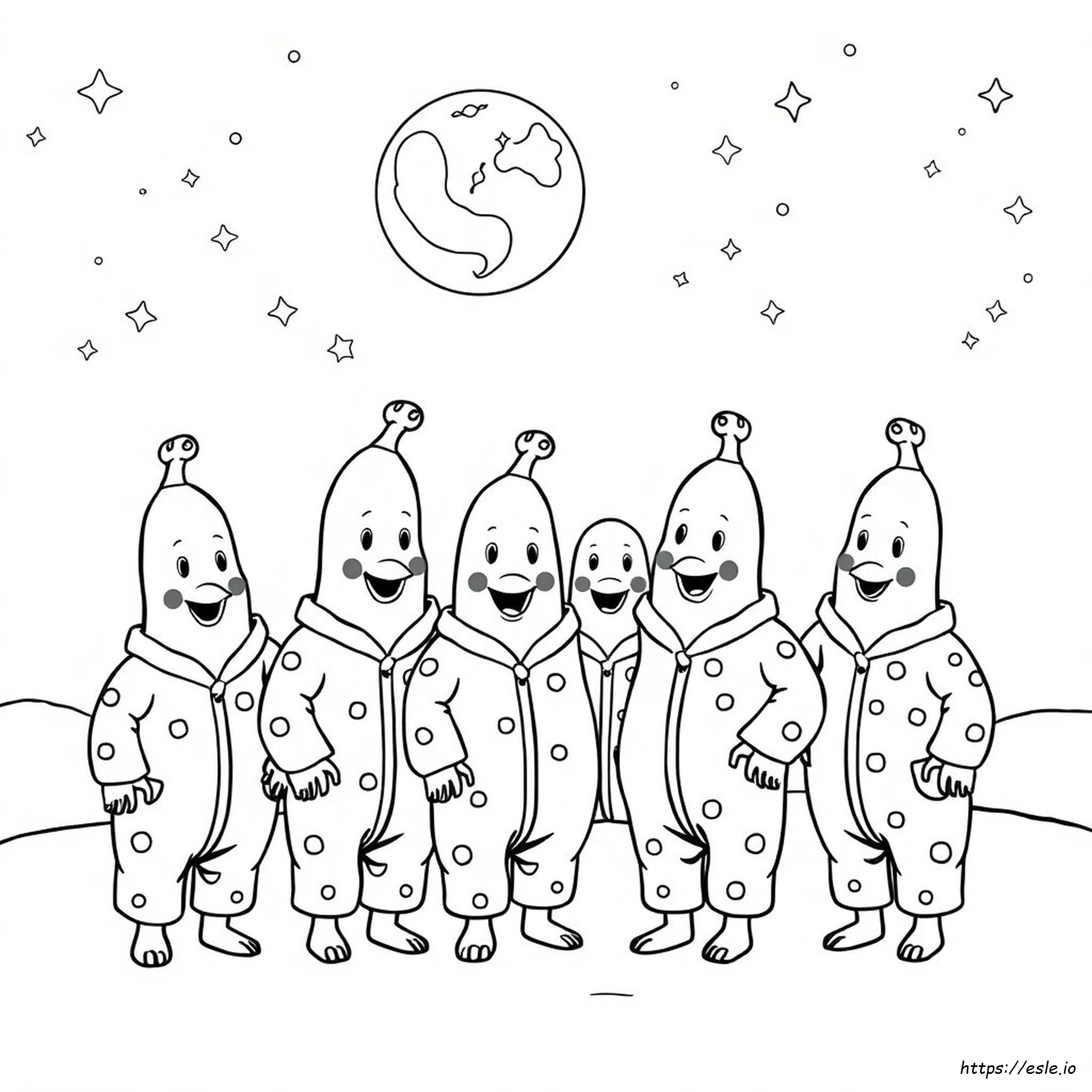 Bananas In Pyjamas Colouring Page - Free Printable
