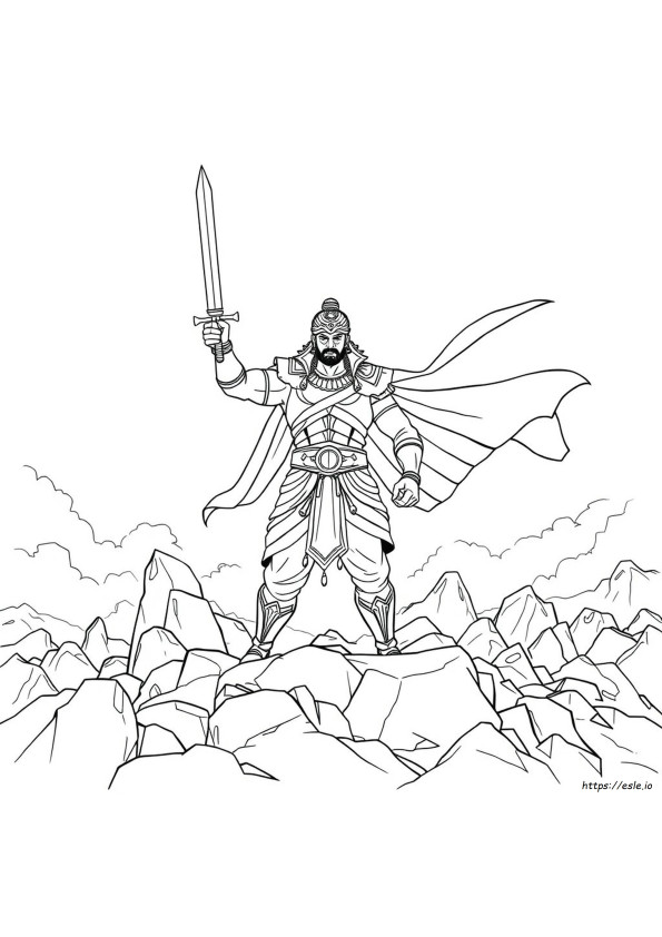 Bahubali Colouring Pages