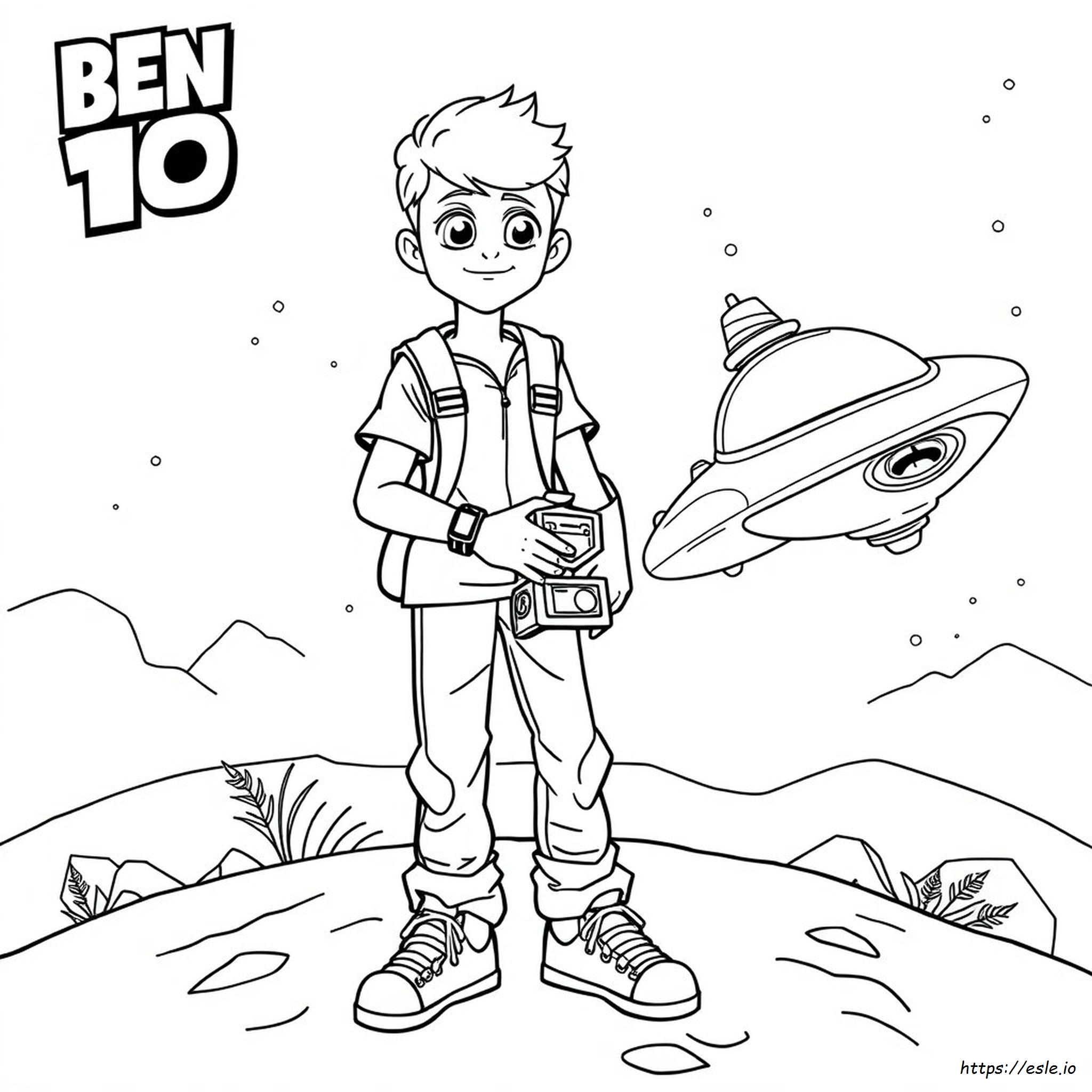 Ben 10 Coloring Page - Free Printable PDF