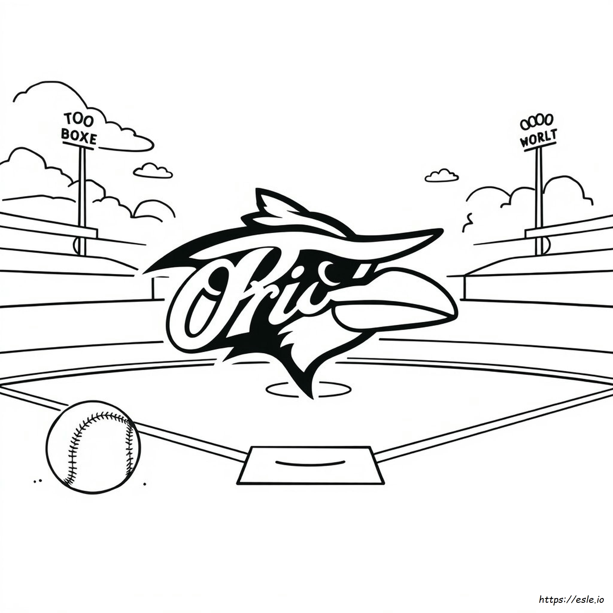 Baltimore Ravens Logo Coloring Page