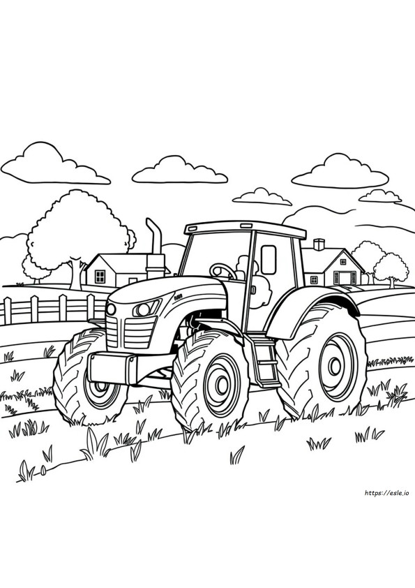 Farm Tractor Tractor Coloring Pages