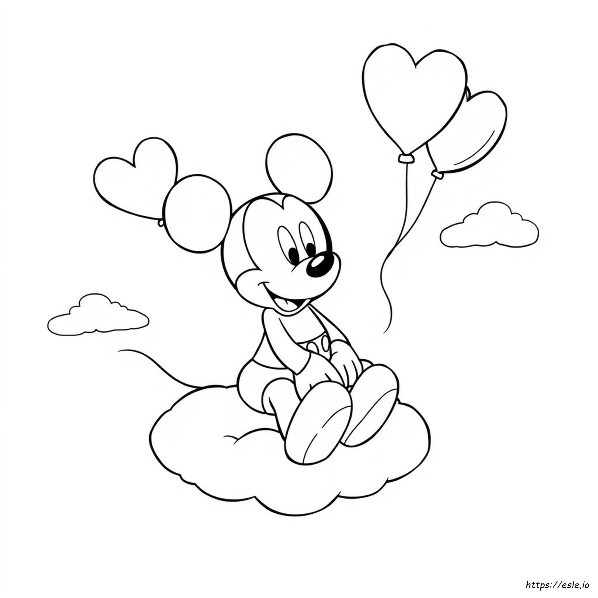 Gambar Mewarnai Mickey Mouse Untuk Dicetak