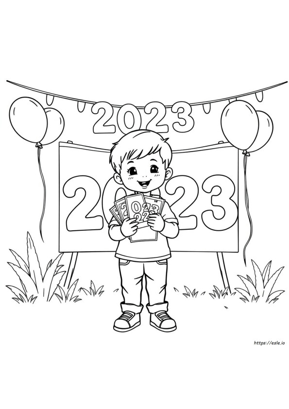 2023 Coloring Pages Printable