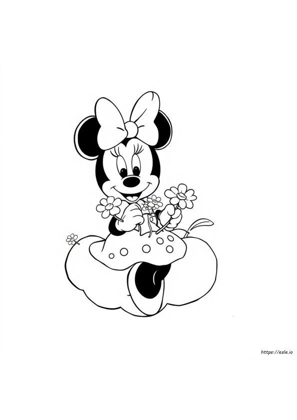 Cute Minnie Mouse Coloring Pages