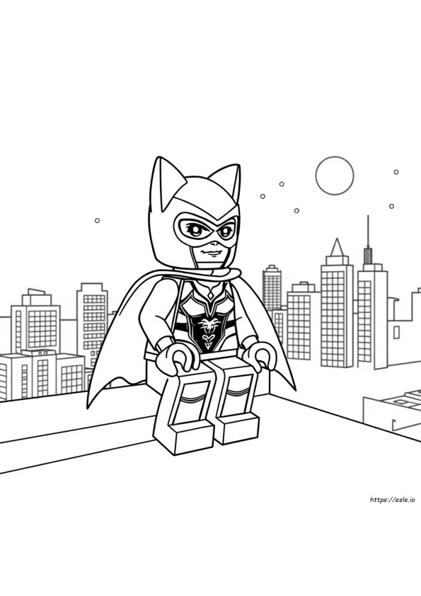 Lego Catwoman Da Colorare