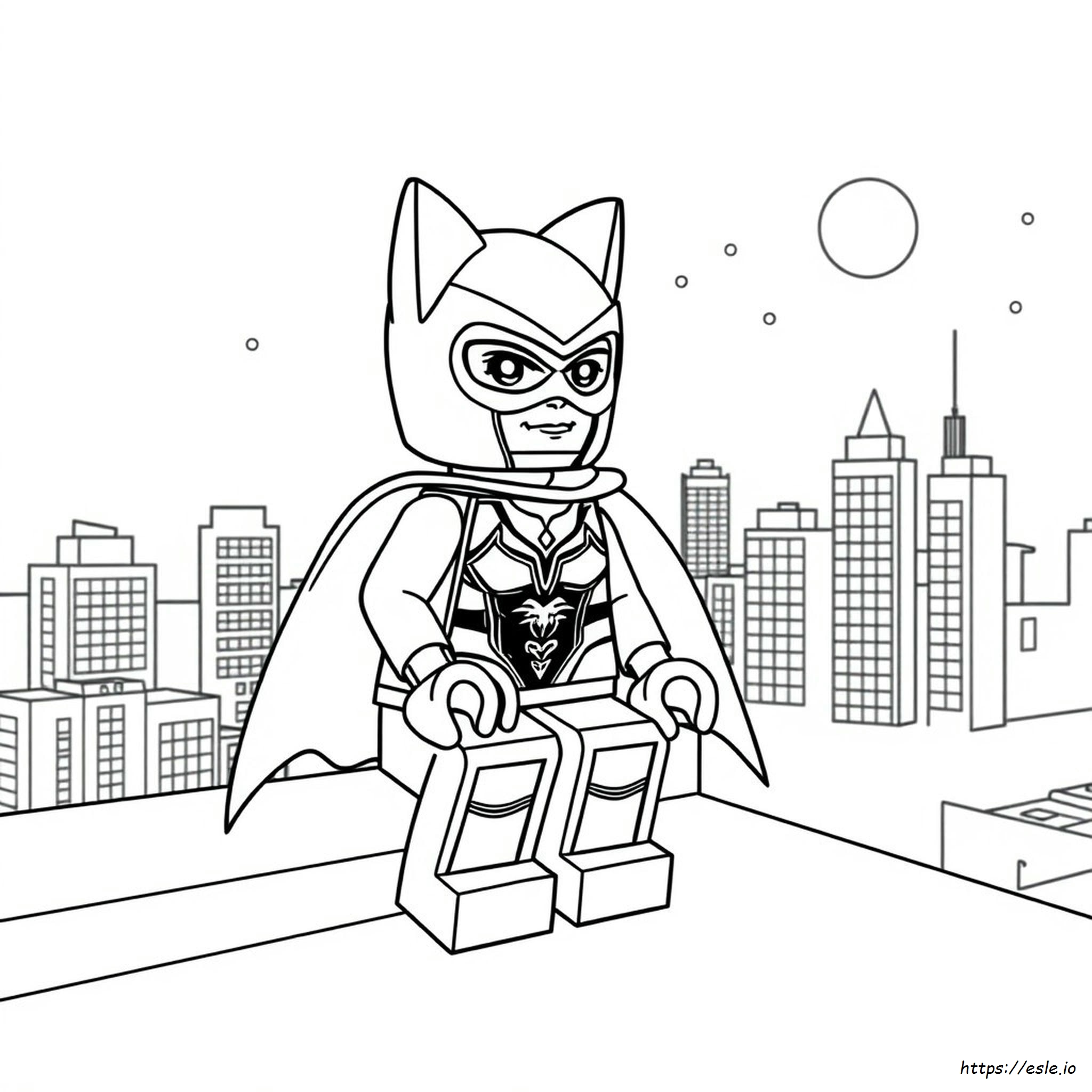 Lego Catwoman Coloring Pages