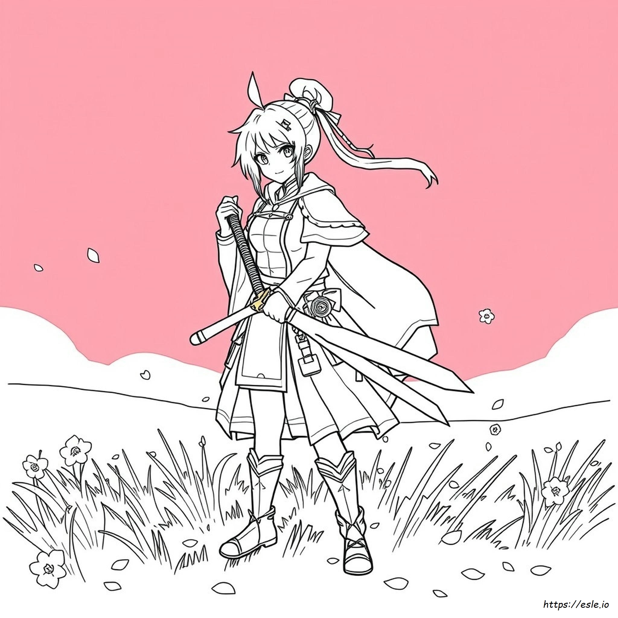 Mitsuri Para Colorear Imprimible