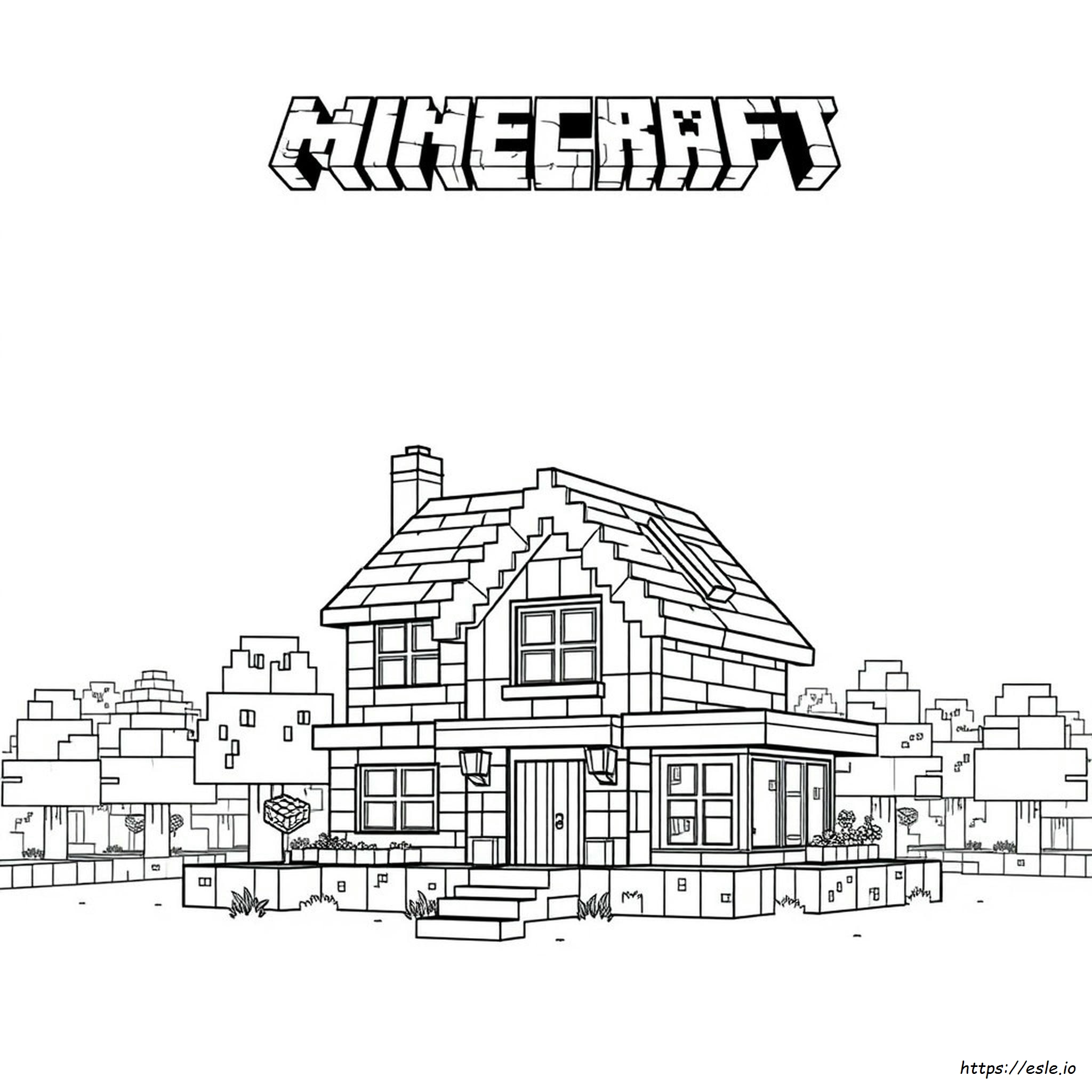 Coloriage Minecraft Créatif à Imprimer