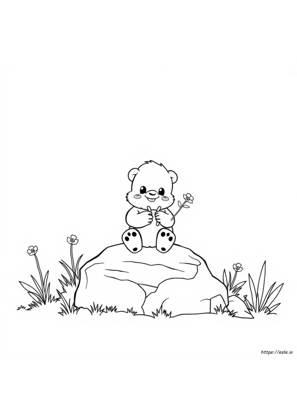 Realistic Huggy Wuggy Coloring Page