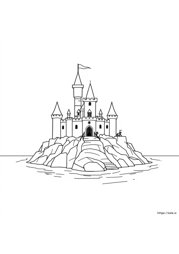Coloring Page Of Castle