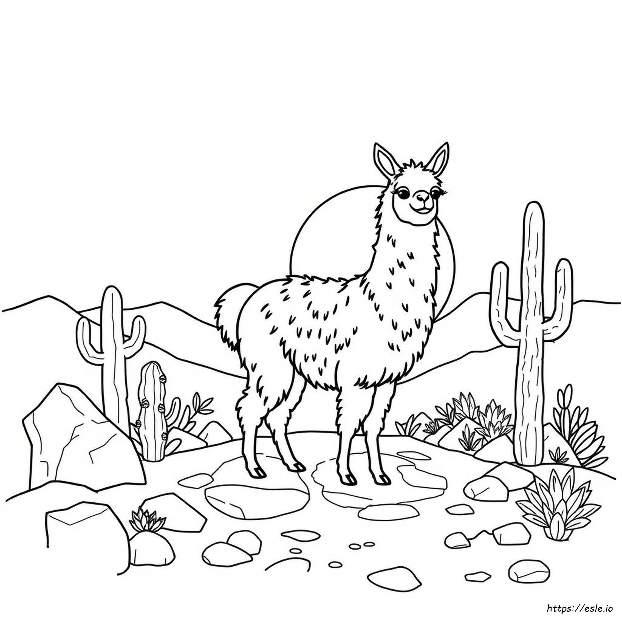 Llama Coloring Pages For Adults