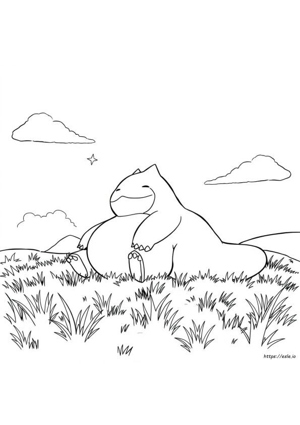 Snorlax Gigantamax Da Colorare