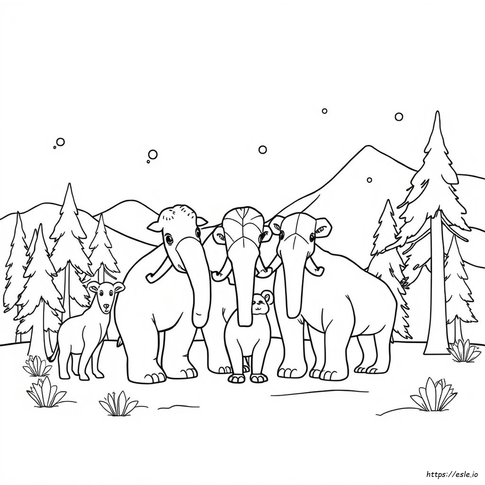 Ice Age Animals Coloring Pages
