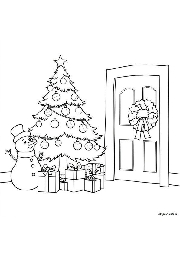 Dibujos De Navidad Para Colorear Para Jardín De Infancia Imprimible