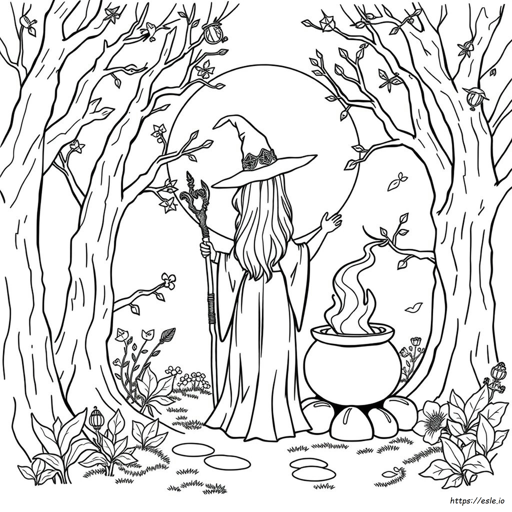 Wiccan Coloring Pages For Adults