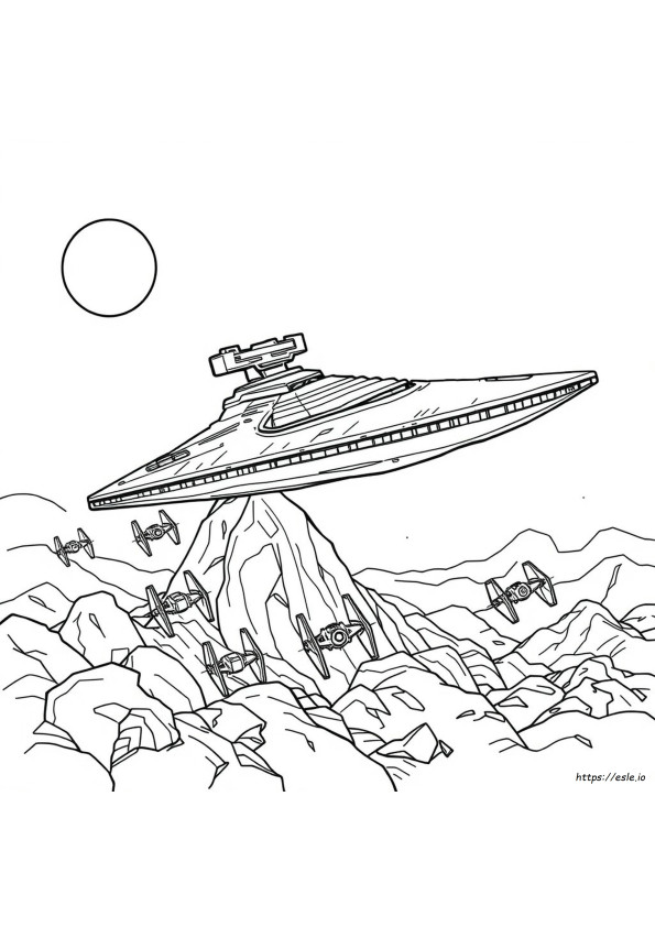 Star Wars Ships Colouring Pages
