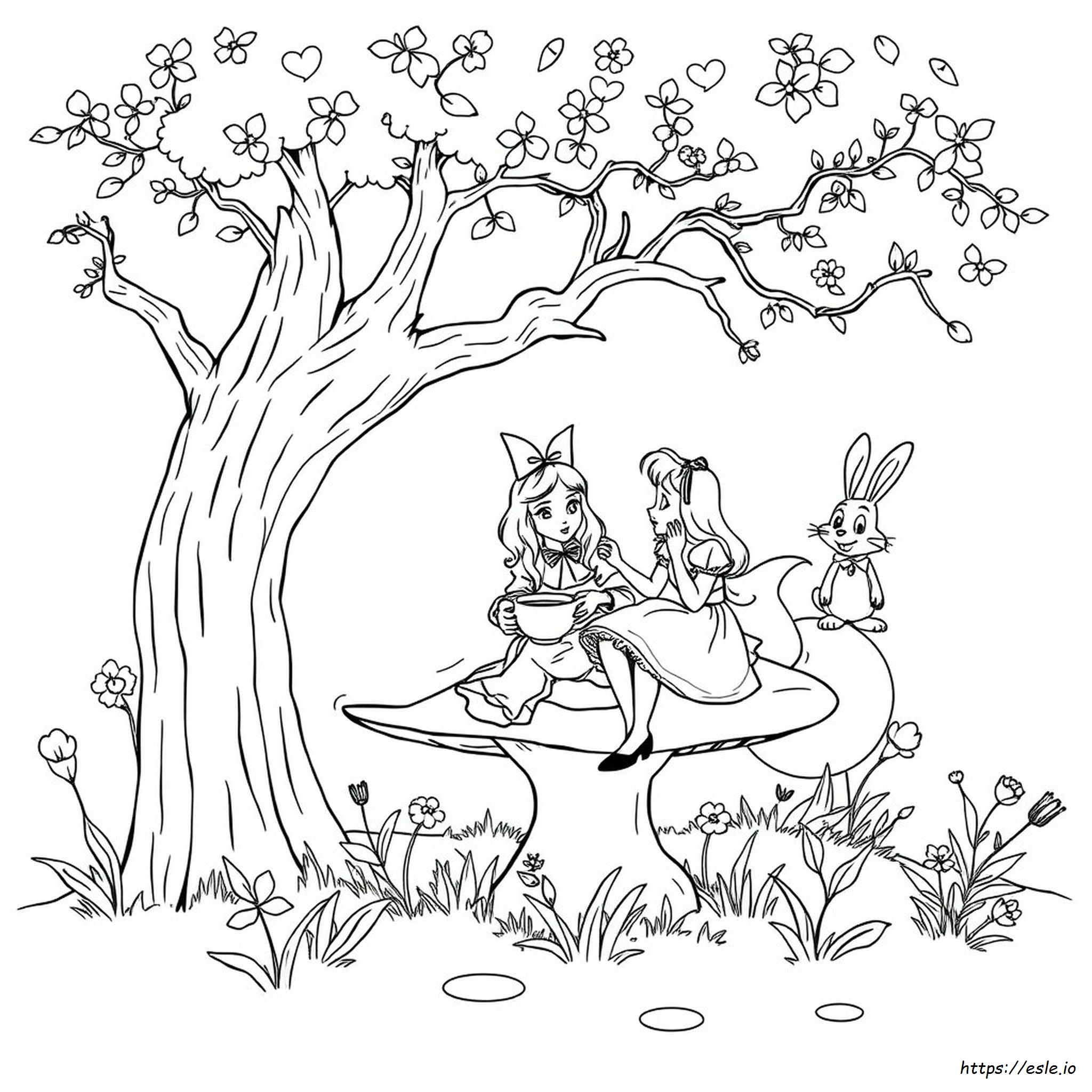 Alice Coloring Page - Free Printable