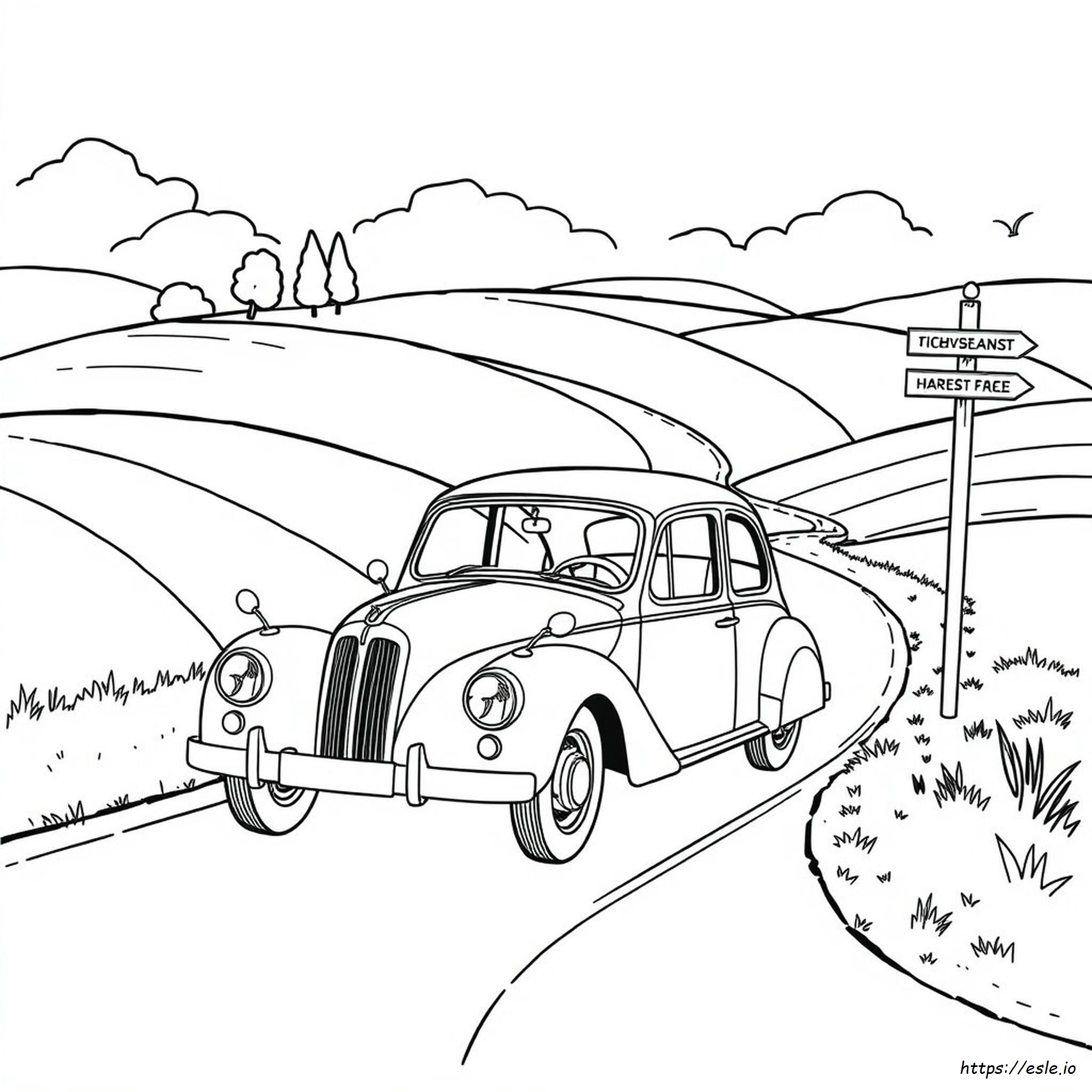 Antique Car Coloring Pages