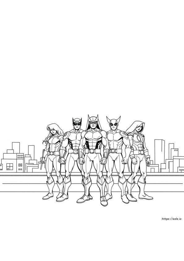 Coloriages X-Men À Imprimer