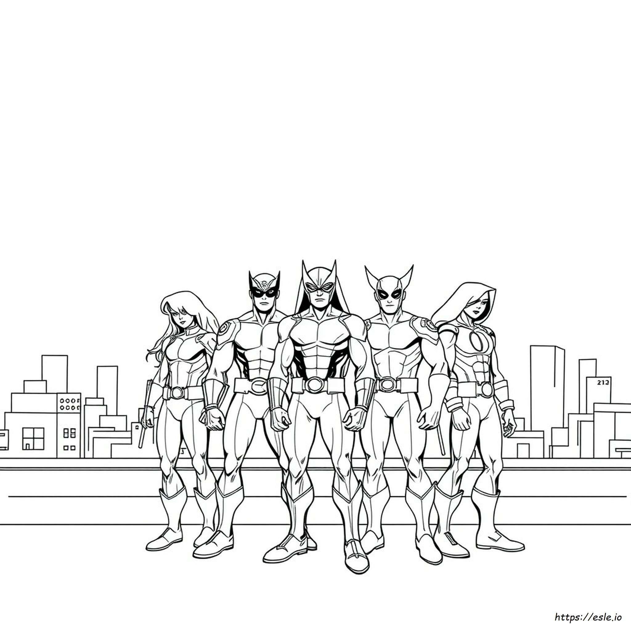 X Men Colouring Pages