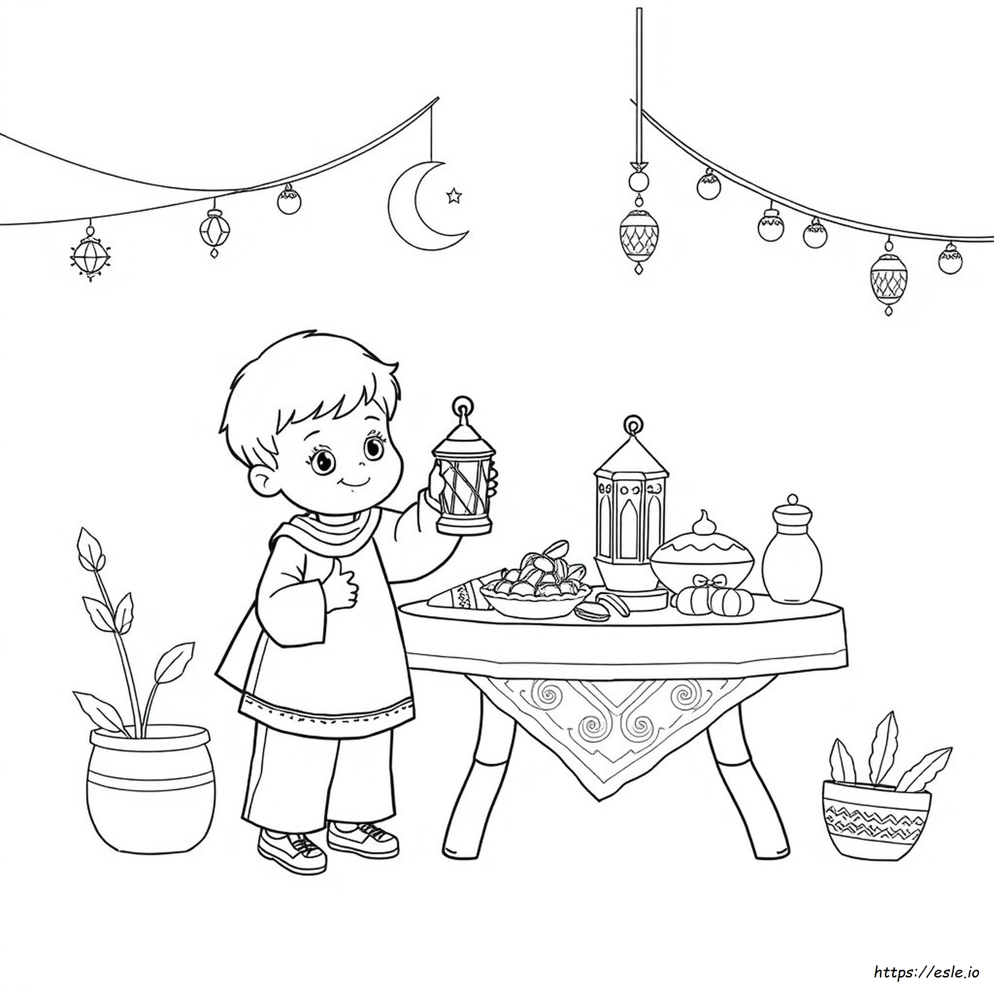 Eid Mubarak Colouring Page - Free Printable