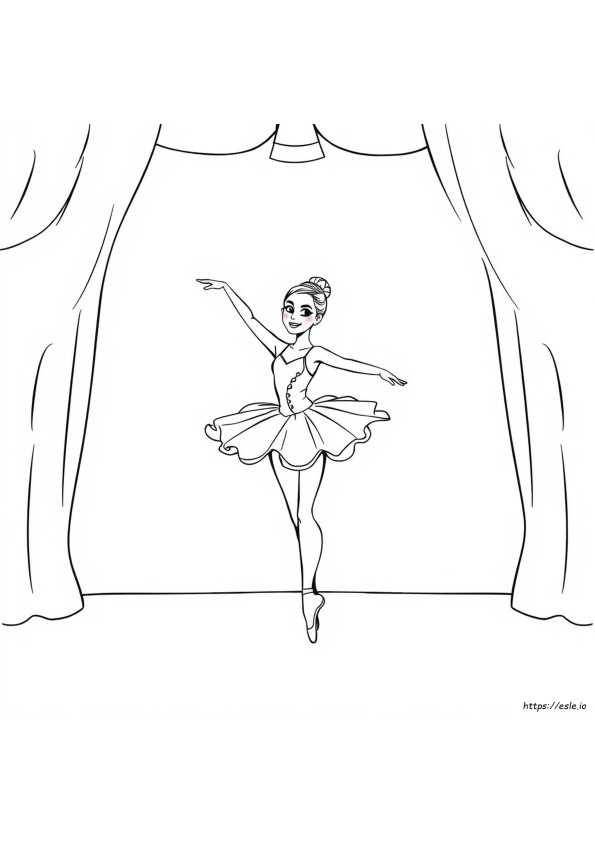 Ballerina Colouring Sheet