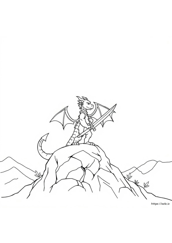 Dragon Warrior Coloring Pages