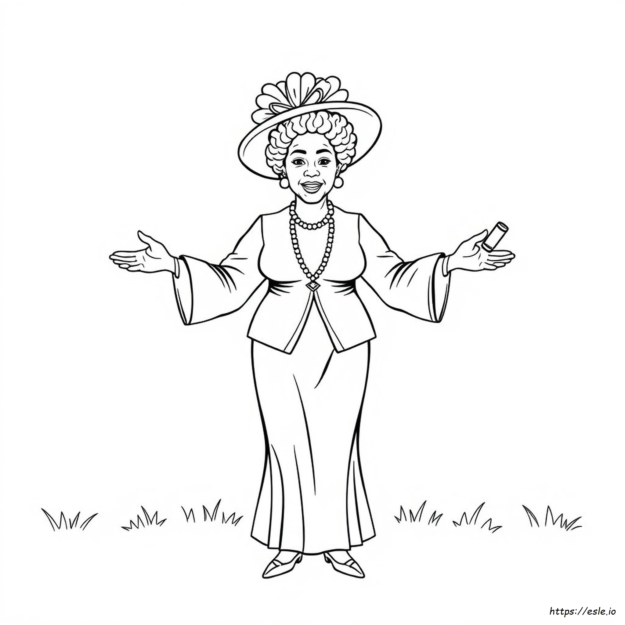 Madam C J Walker Gambar Mewarnai - Gratis