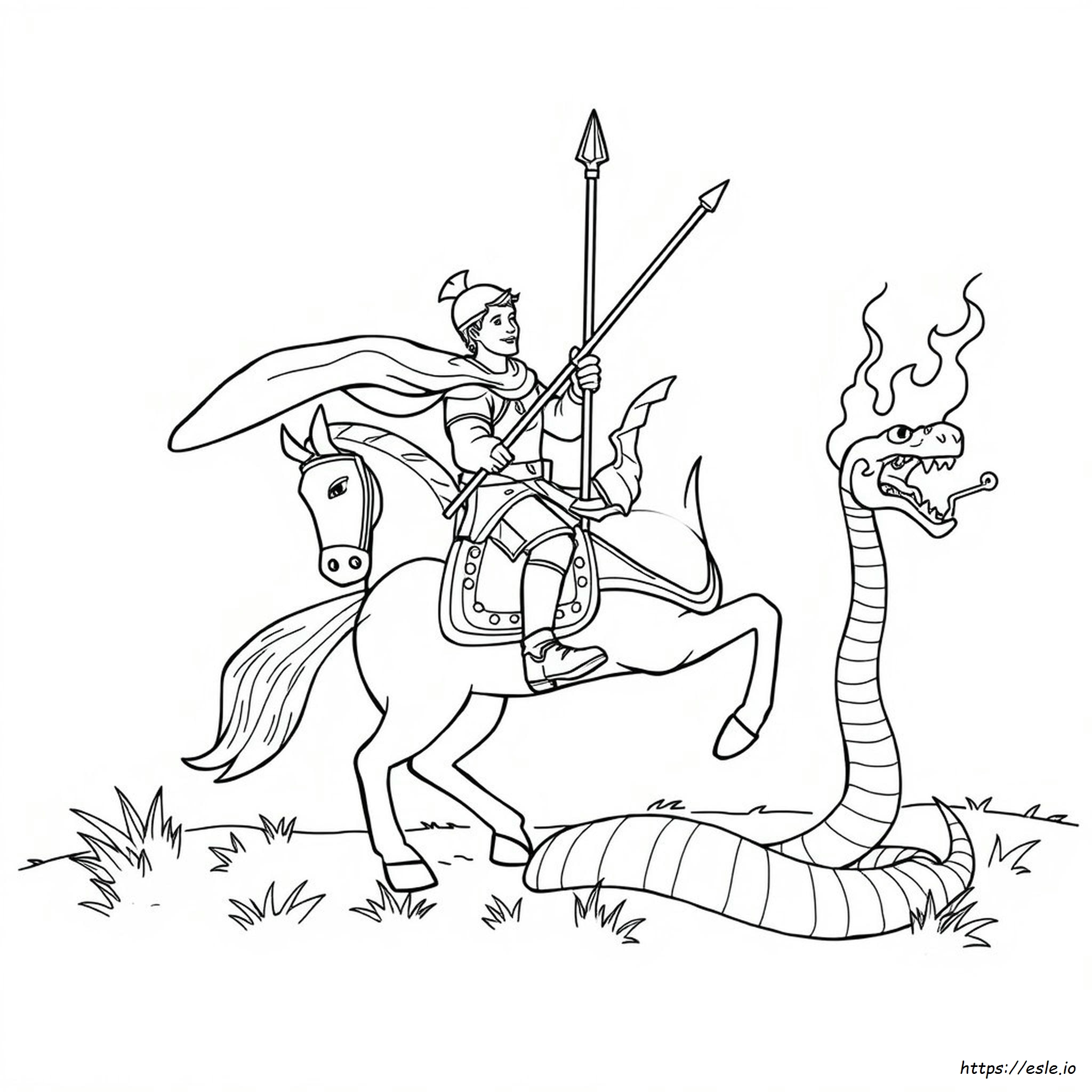 St George Colouring Pages