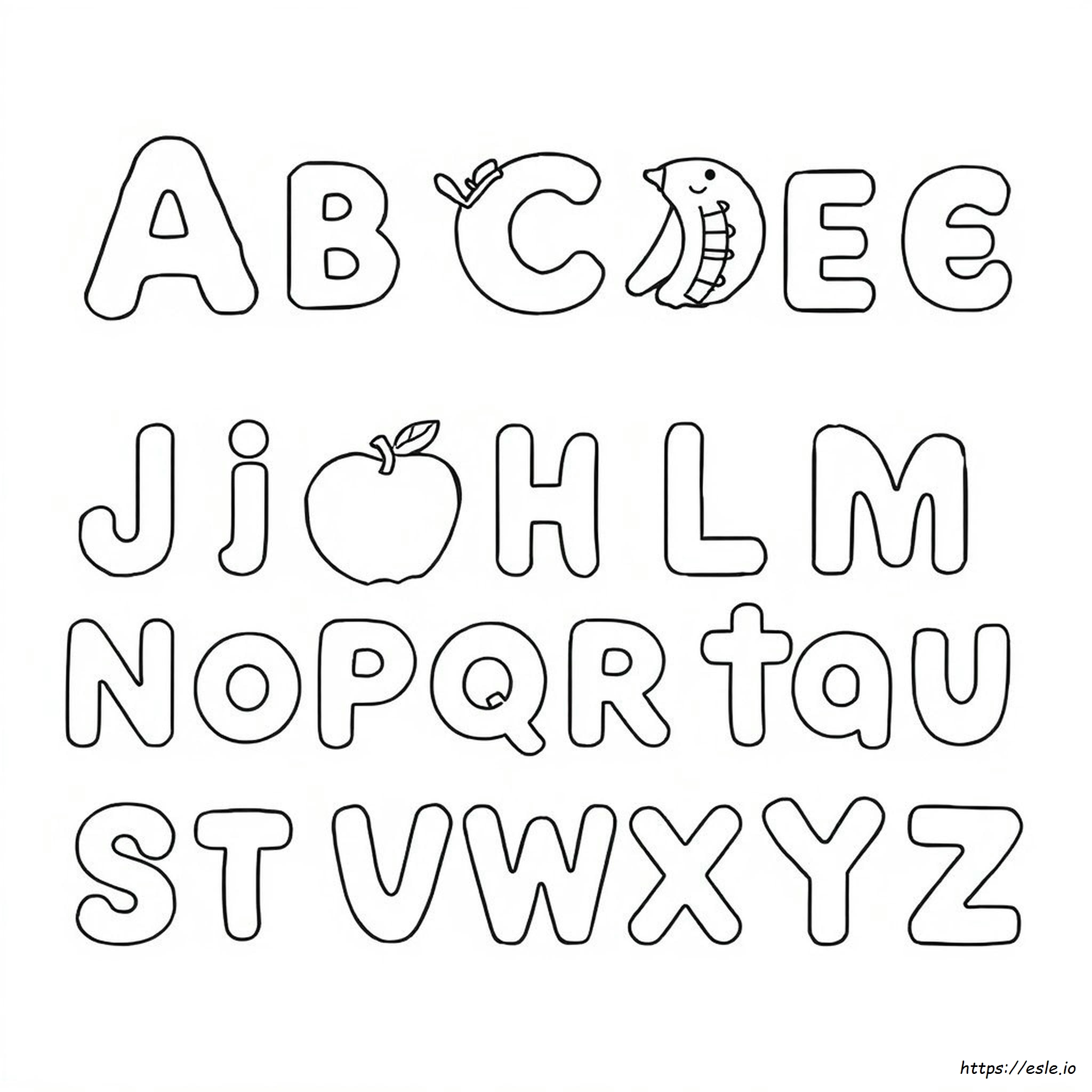 A To Z Coloring Sheets