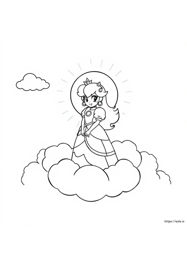 Princess Peach Colouring Pages