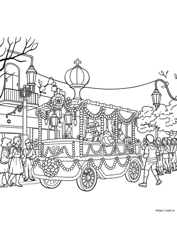 Fat Tuesday Coloring Pages