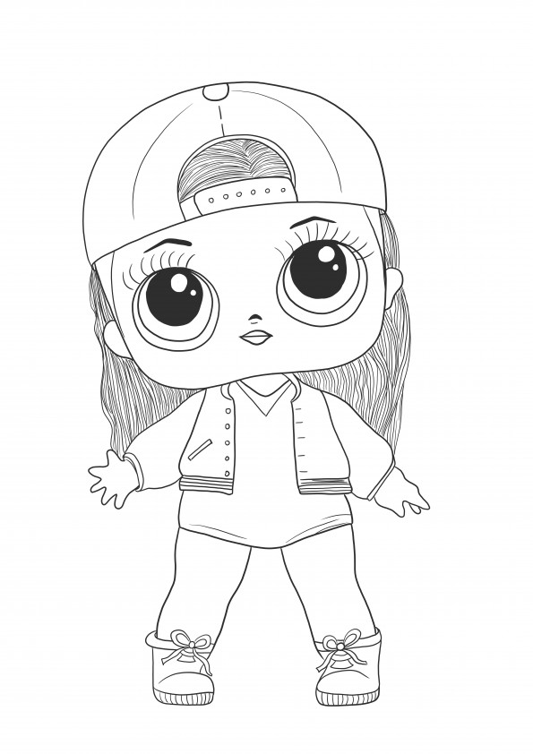LOL Doll MC Swag is a free printable to download or save for later