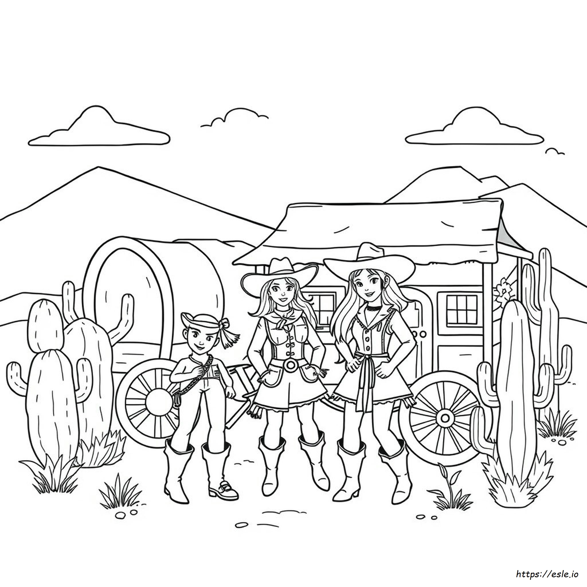 Free Printable Western Coloring Pages