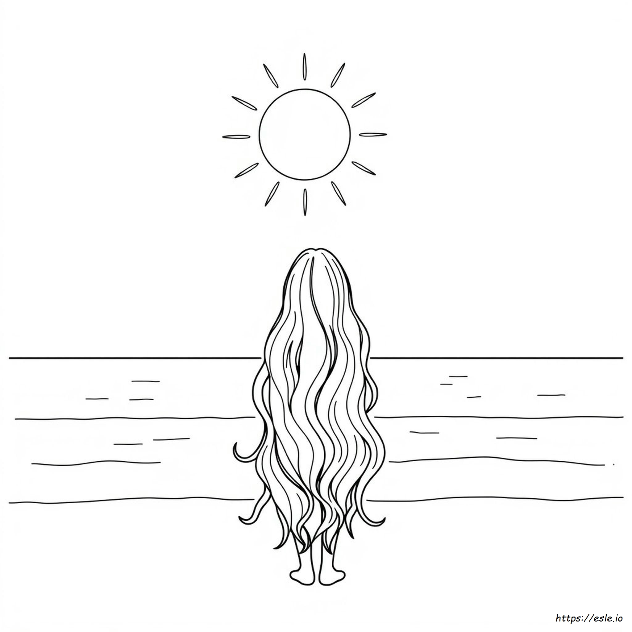 Free Printable Adore Hair Coloring Page for Kids
