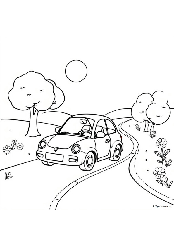 Cute Car Colouring Pages