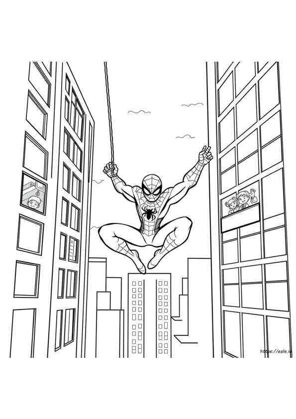 Spidey Kinder Ausmalbilder