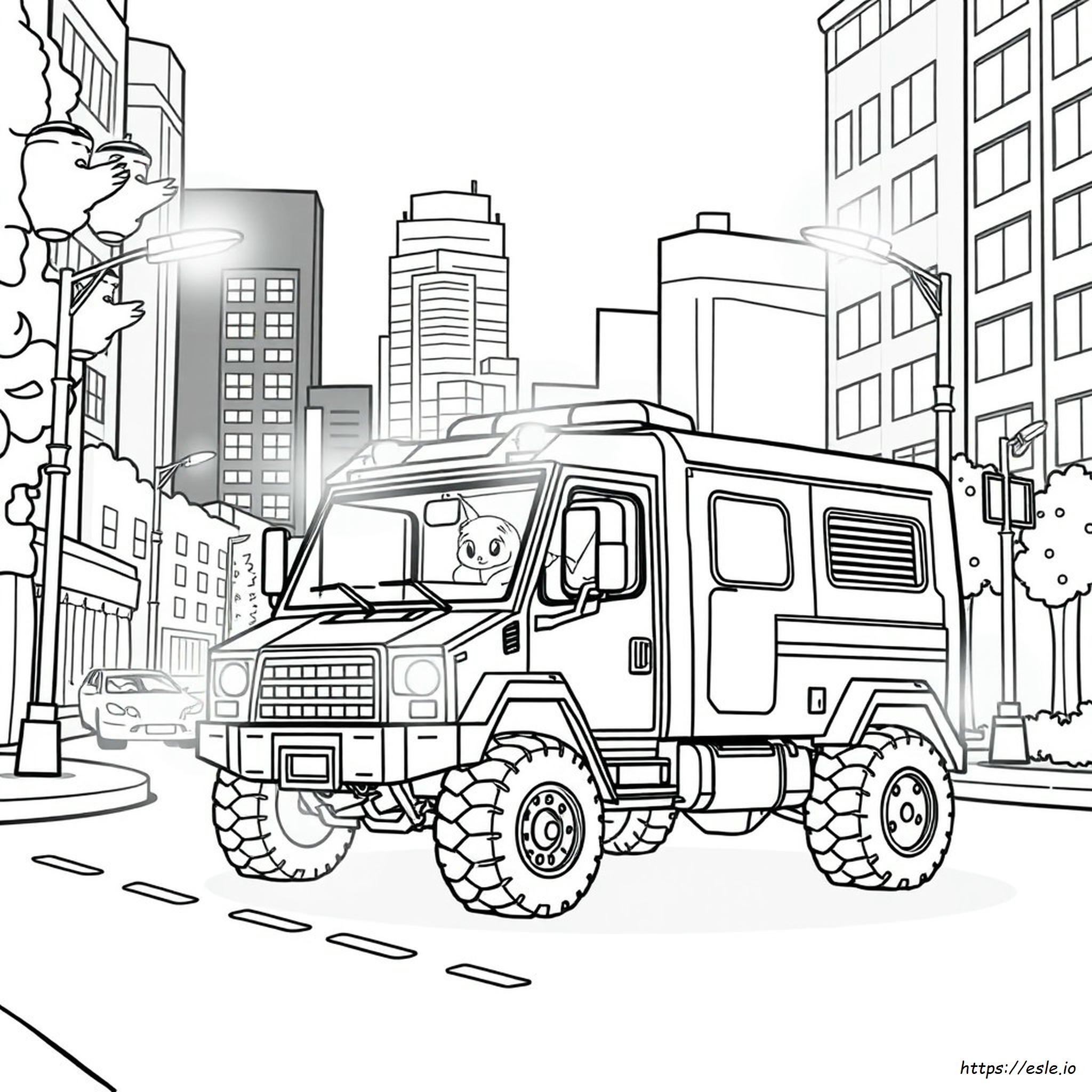 Gambar Mewarnai Cybertruck - Gratis Untuk Dicetak