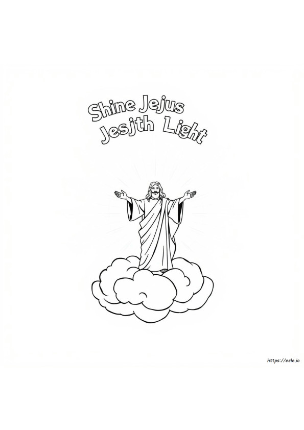 Shine Jesus Light Coloring Page