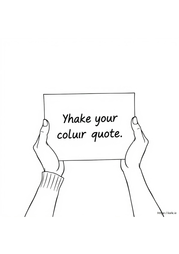 Make Your Own Quote Coloring Page