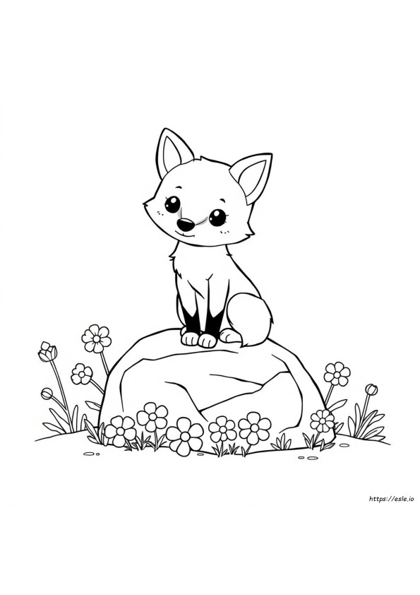 Cute Fox Coloring