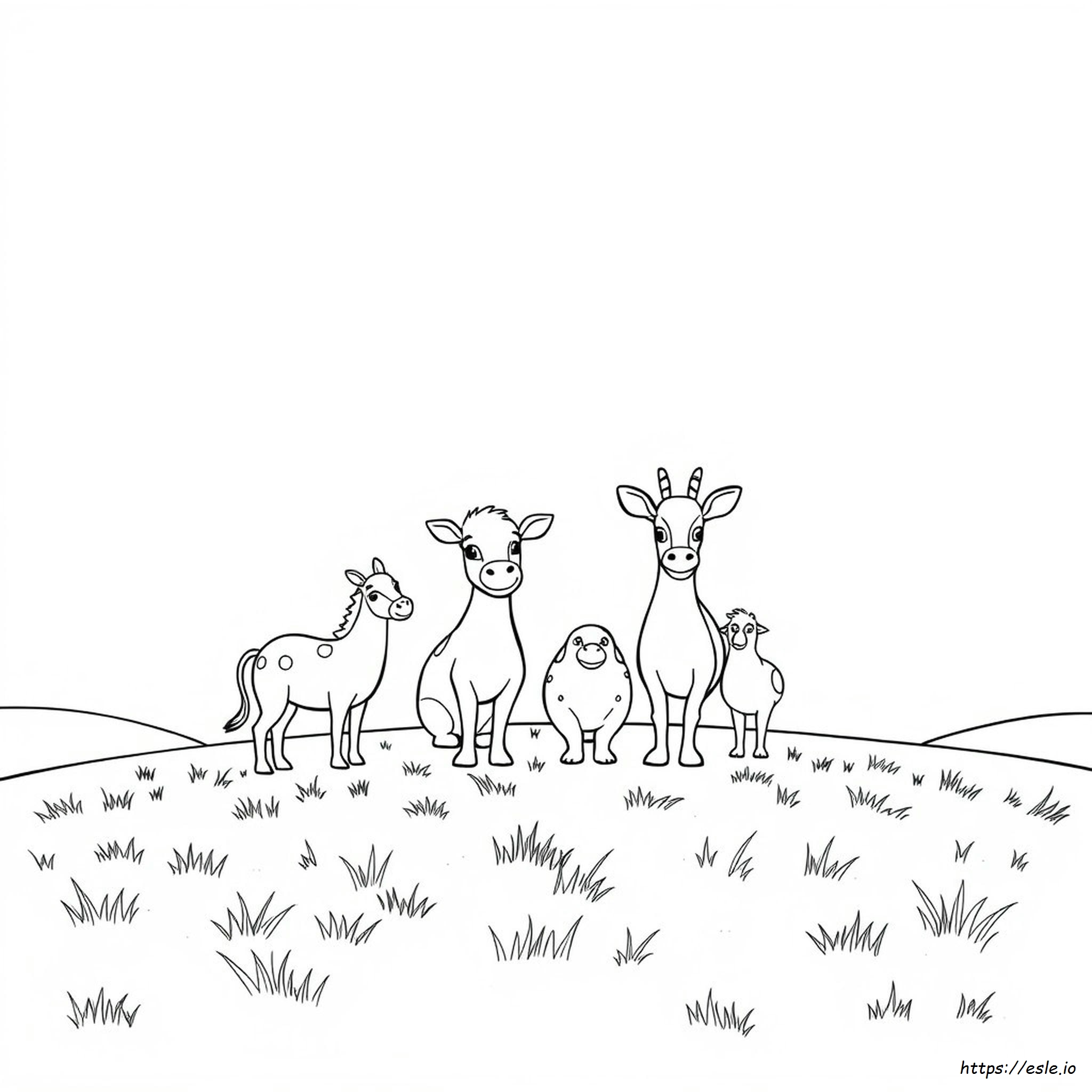 Colour Drawing Pictures Of Animals