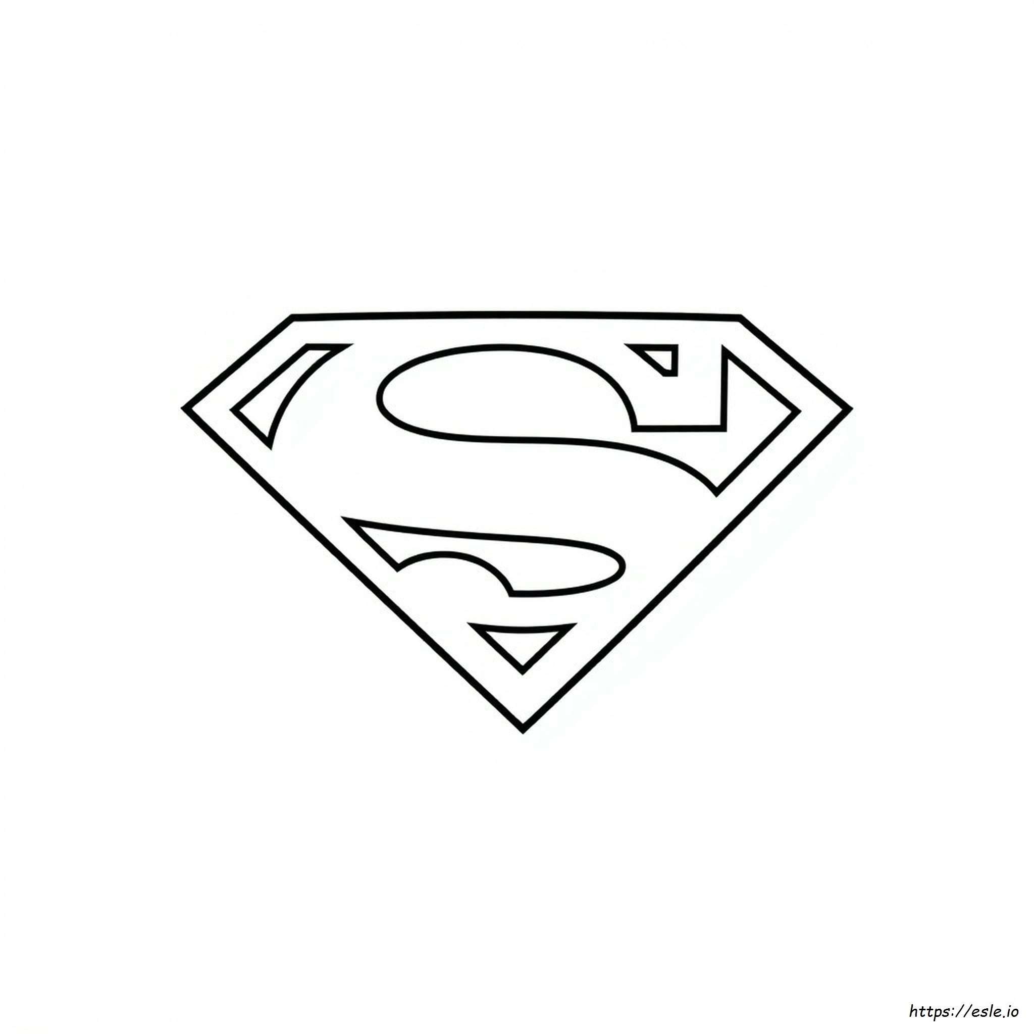 Superman Logo Printable Coloring Pages