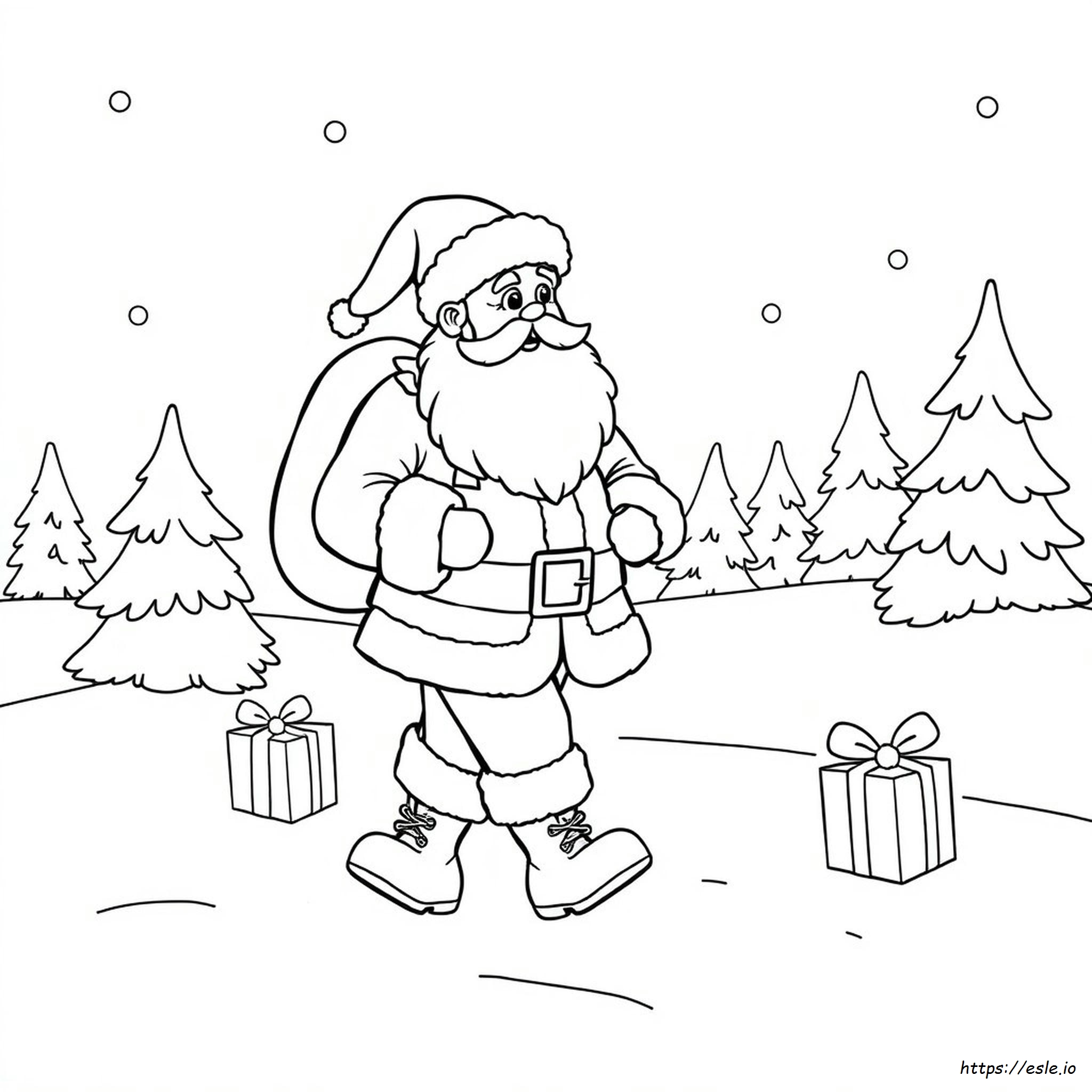 Santa Boots Coloring Pages