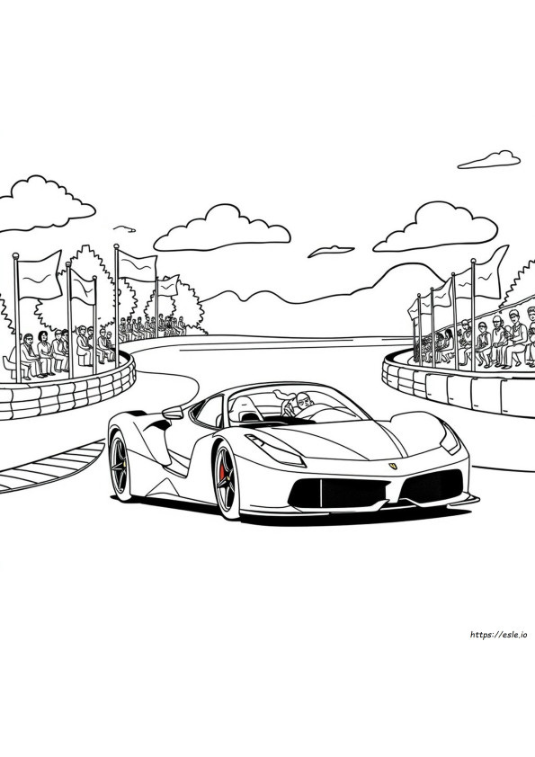 Ferrari Colouring In