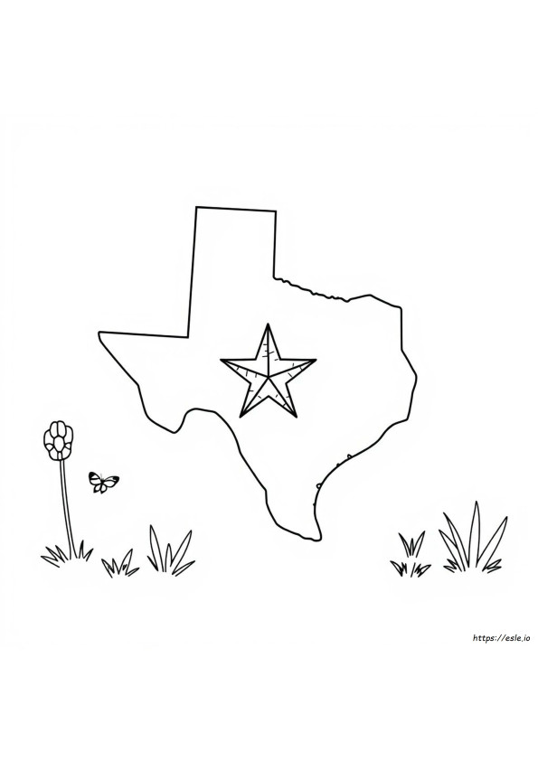 Kostenloses Texas Ausmalbild Zum Ausdrucken