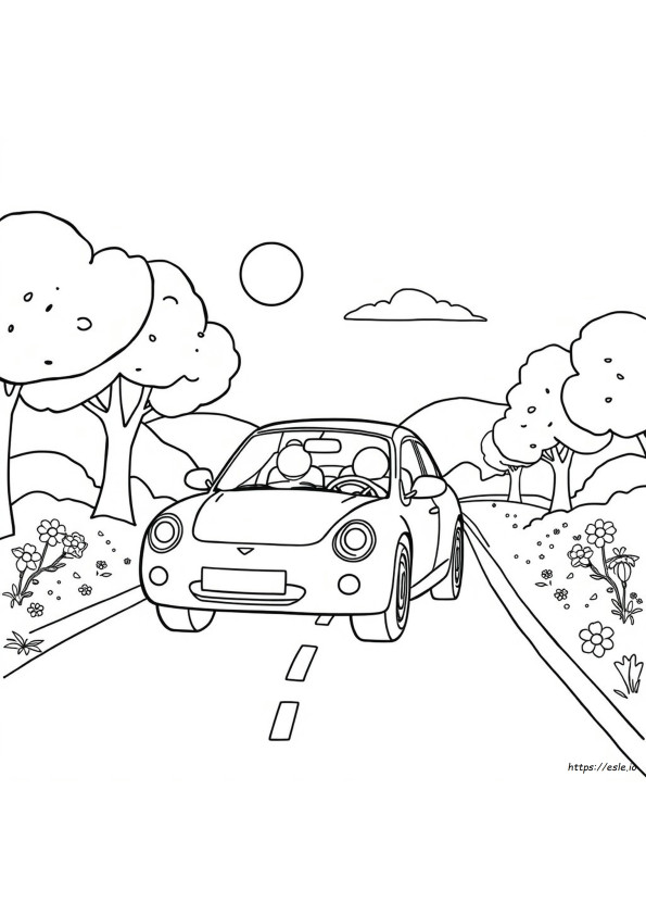 Easy Car Coloring Pages