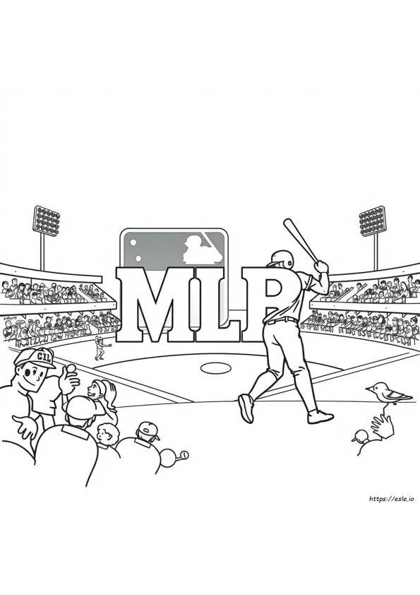 Logo Mlb Coloring