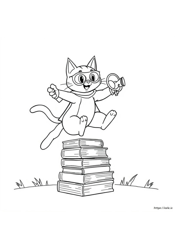 Gatto Super Da Colorare
