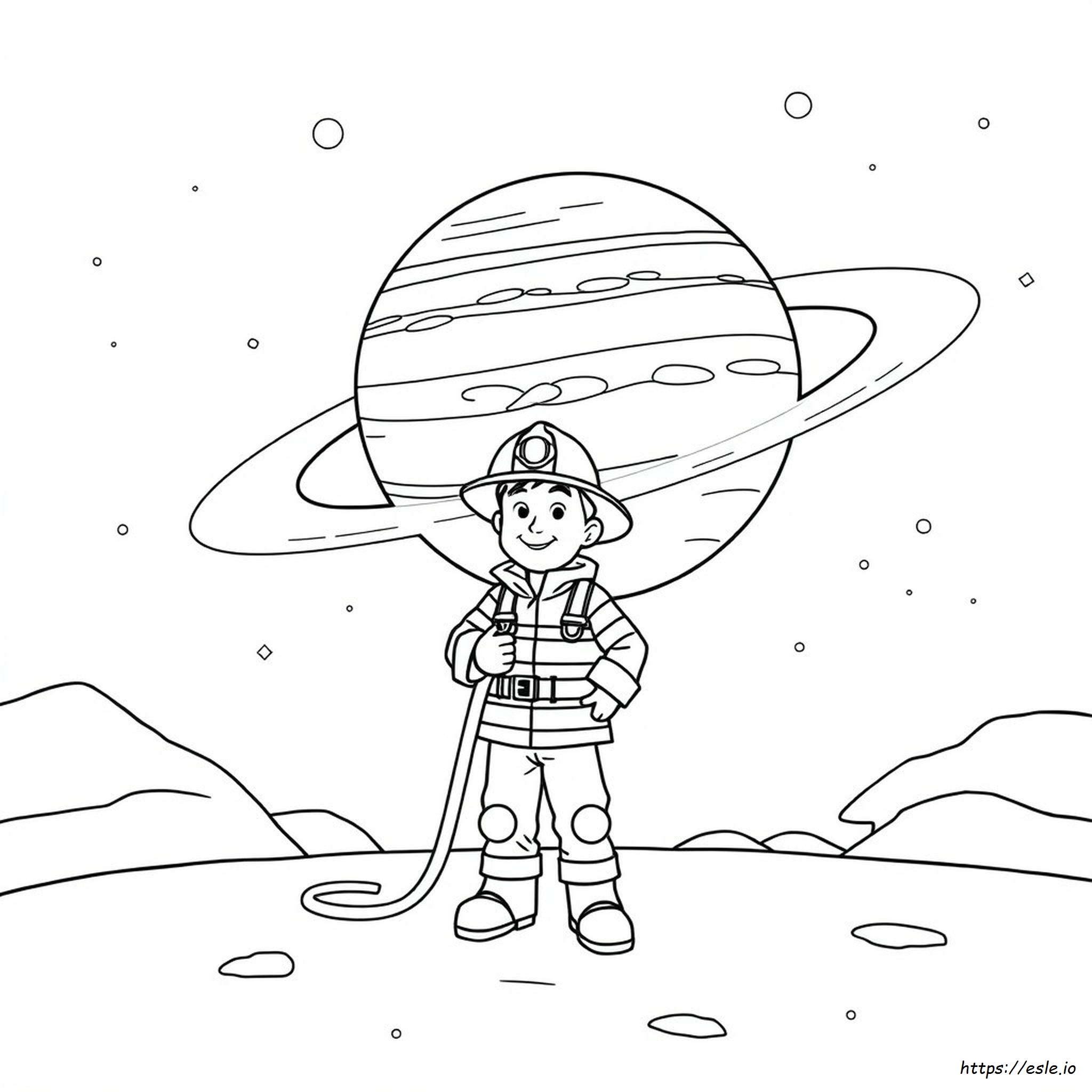 Jupiter Fireman Sam Colouring Pages